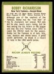 1963 Fleer Bobby Richardson Yankees Baseball Card #25