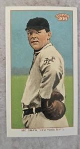 2002 Topps 206 Mini Cycle Back John McGraw