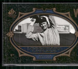 2007 SP Legendary Cuts Walter Johnson Card #199