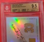 Honus Wagner Game-Used Bat Card BGS 9.5