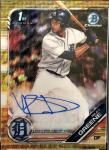 2019 Bowman Draft Riley Greene Gold Wave Auto #/50