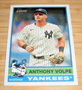 Anthony Volpe 2025 Topps Heritage Short Print