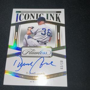 David Cone 2024 Panini Flawless Gold Autograph 03/10