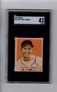 1949 Bowman Joe Gordon Cleveland Indians #210 Card