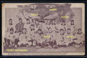 1907 F.P. Burke Tigers Postcard Ty Cobb & HOF
