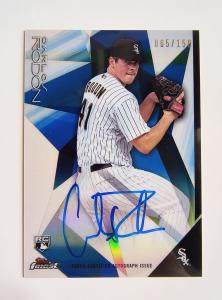 Carlos Rodon Blue Refractor Rookie Auto Card