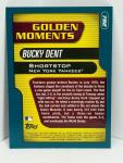 2001 Topps Golden Moments Bucky Dent #782 Card