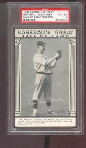 1948 Grover Cleveland Alexander Hall of Fame Card