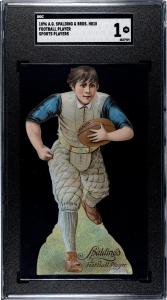 1896 A.G. Spalding Football Player Card SGC 1