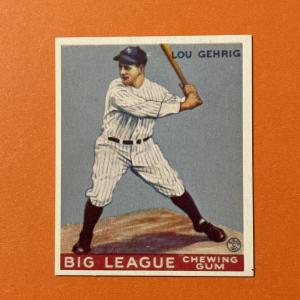1983 Lou Gehrig Goudey Reprint #92 Card