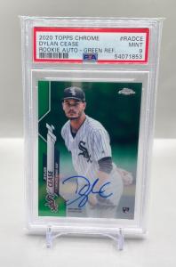 Dylan Cease 2020 Topps Chrome Green Refractor Auto