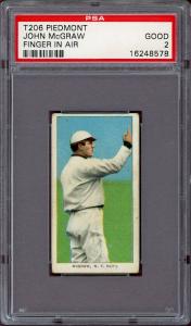 1909-11 T206 John McGraw Piedmont Card