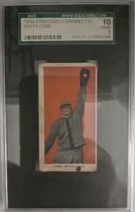 1910 E93 Ty Cobb Caramel Baseball Card