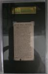 1910 E93 Ty Cobb Caramel Baseball Card