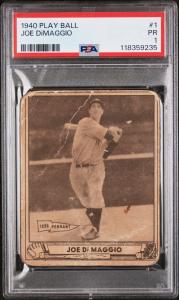 1940 Play Ball Joe DiMaggio Yankees Card
