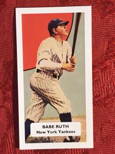Babe Ruth Yankees Baseball Card - Rare UK Issue