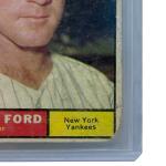 Whitey Ford 1961 Topps Baseball Card Yankees