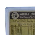 Whitey Ford 1961 Topps Baseball Card Yankees