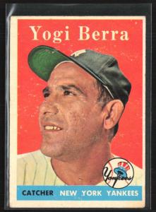 Yogi Berra 1958 Topps Baseball Card #370