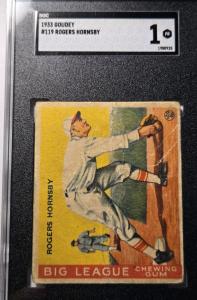 Rogers Hornsby 1933 Goudey Baseball Card #119