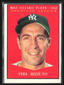 Phil Rizzuto 1961 Topps Card New York Yankees