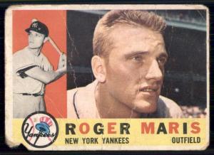 1960 Topps Roger Maris #377a Baseball Card