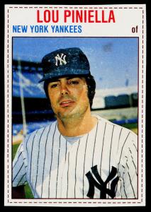 1979 Hostess Lou Piniella Sports Card