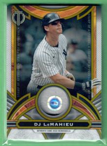 2023 Topps Tribute DJ LeMahieu Gold Relic #/75