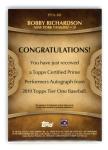 2019 Topps Tier One Bobby Richardson Auto /299