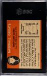 1961 Fleer Lou Gehrig #31 Yankees SGC 5