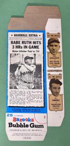 1969-70 Bazooka All-Time Greats Complete Box