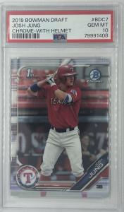 2019 Josh Jung Bowman Chrome 1st PSA 10 Rangers