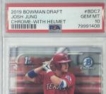 2019 Josh Jung Bowman Chrome 1st PSA 10 Rangers