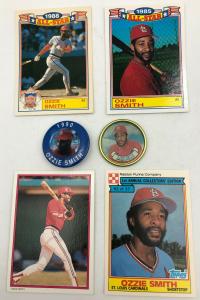 Ozzie Smith St Louis Cardinals Baseball Card Set