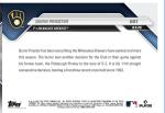 Quinn Priester Brewers 2025 MLB Topps NOW Card