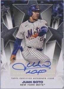 2025 Topps Juan Soto Auto Blue #/150 Chase Pack