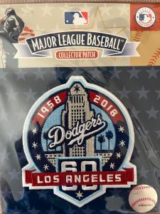 1958-2018 Los Angeles Dodgers 60th Anniversary Patch