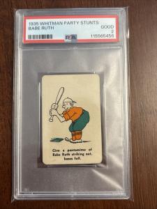 Babe Ruth 1935 Whitman Party Stunts Baseball Card
