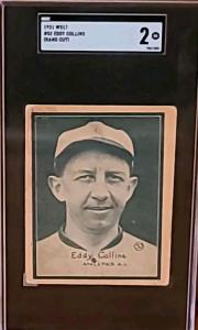 1931 W517 #52 Eddie Collins Hand Cut Card