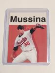Mike Mussina Signed Baseball Art Card 1/10