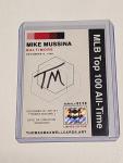 Mike Mussina Signed Baseball Art Card 1/10
