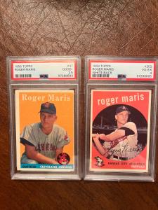 1958 Topps Roger Maris Rookie Card Lot of 2