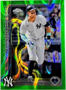 2025 Topps Chrome #99 Aaron Judge Green Lava