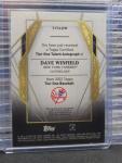 2022 Topps Tier One Dave Winfield Auto #62/99