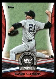 Roger Clemens 2017 Topps Update MVP-2 Card
