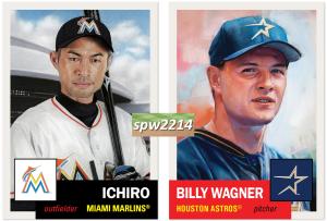Topps Living Set Ichiro and Billy Wagner Cards