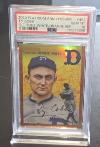 2023 Topps Chrome Ty Cobb Toile REF PSA 10