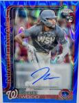 2025 Topps Chrome James Wood Rookie Auto #/150