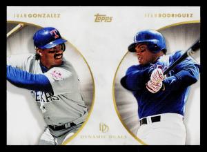 2022 Topps Dynamic Duals Ivan Rodriguez Juan Gonzalez