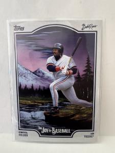 2025 Topps Bob Ross Baseball Cecil Fielder Card